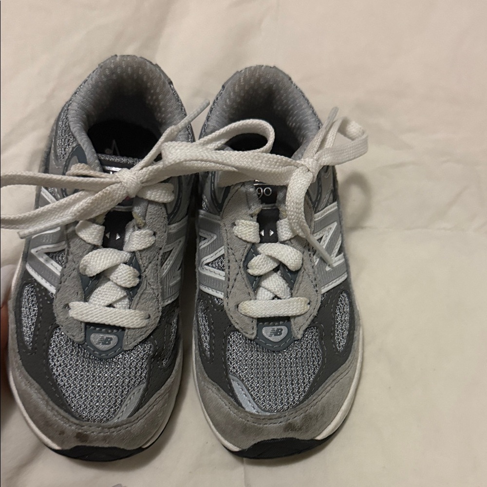 New Balance Kids' Sneakers in Gray and White